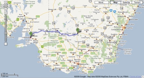 Adelaide to Hay - 683km